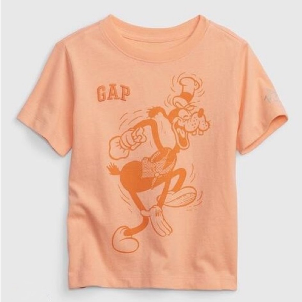 GAP Kids Disney Goofy Orange Graphic T-Shirt